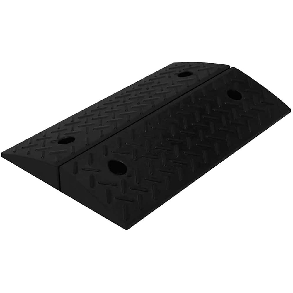 Wallplus Black Rubber Kerb Ramp 2 Pack 17.5 x 50 x 5cm Image 5