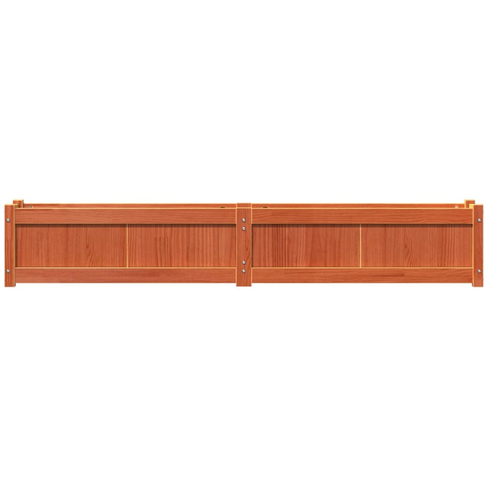 vidaXL Brown Solid Pine Wood Garden Planter 180 x 31 x 31cm Image 4