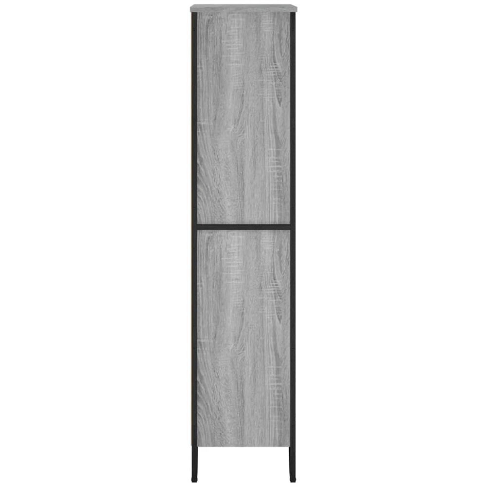 vidaXL 4 Shelf Grey Sonoma Bookcase Image 5
