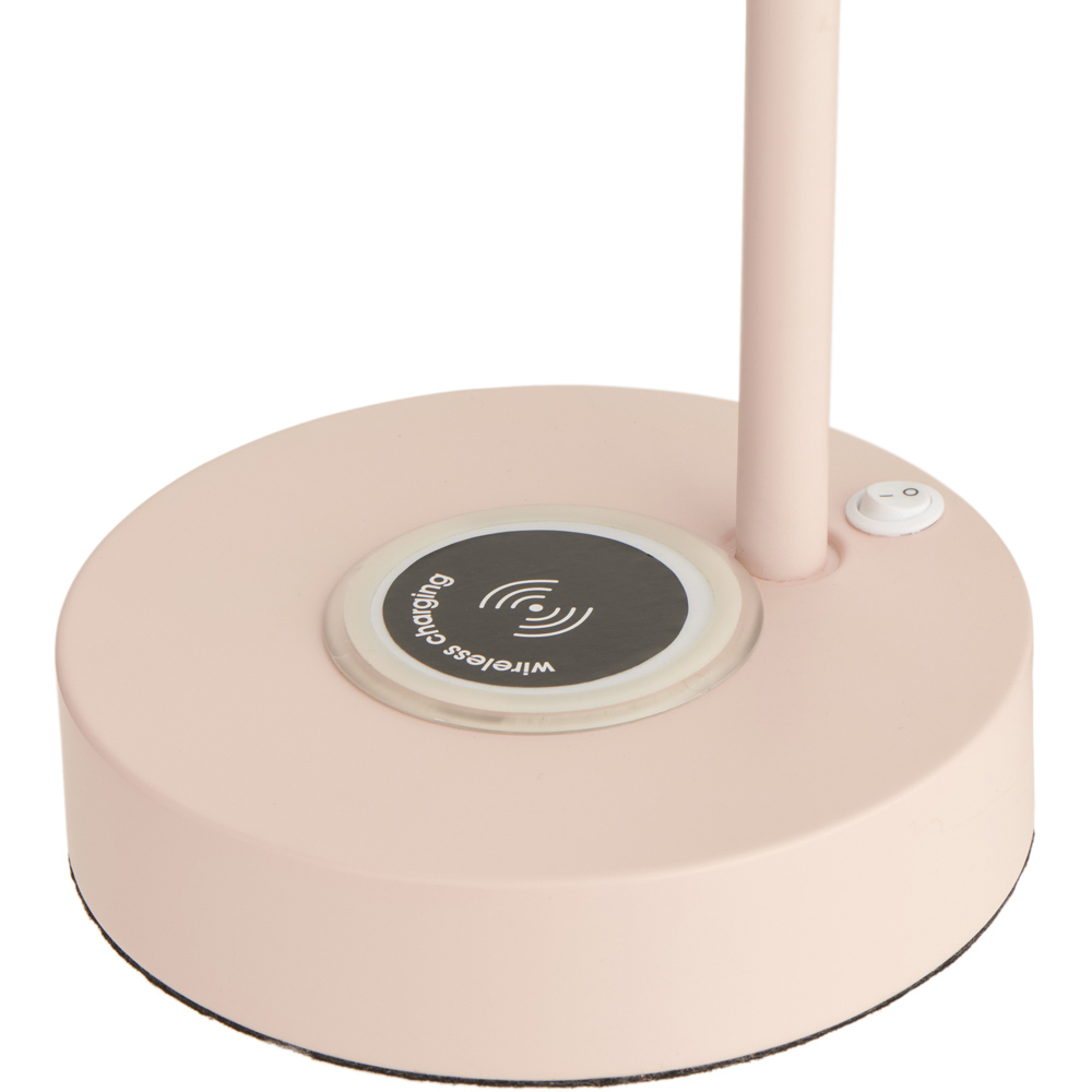 Wilko Pink Wireless Charger Lamp Image 4