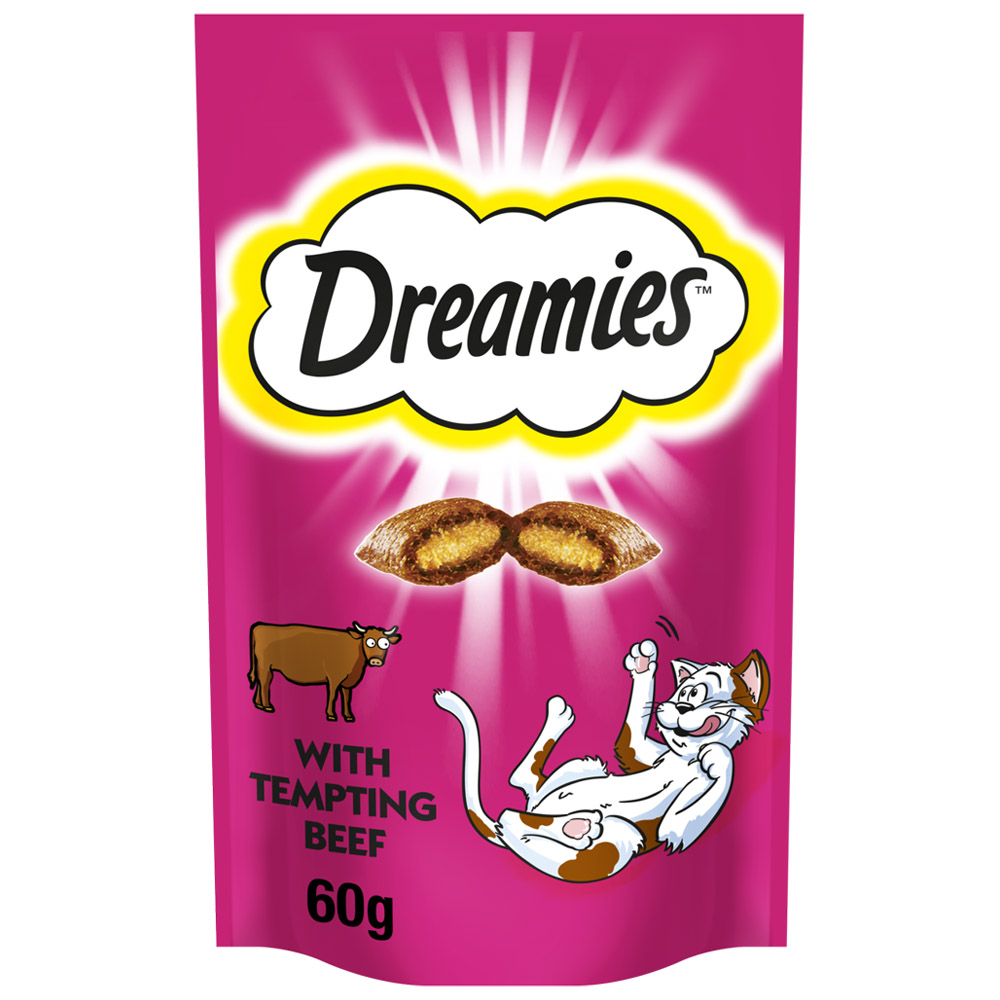 Dreamies Beef Cat Treats 60g Image 1