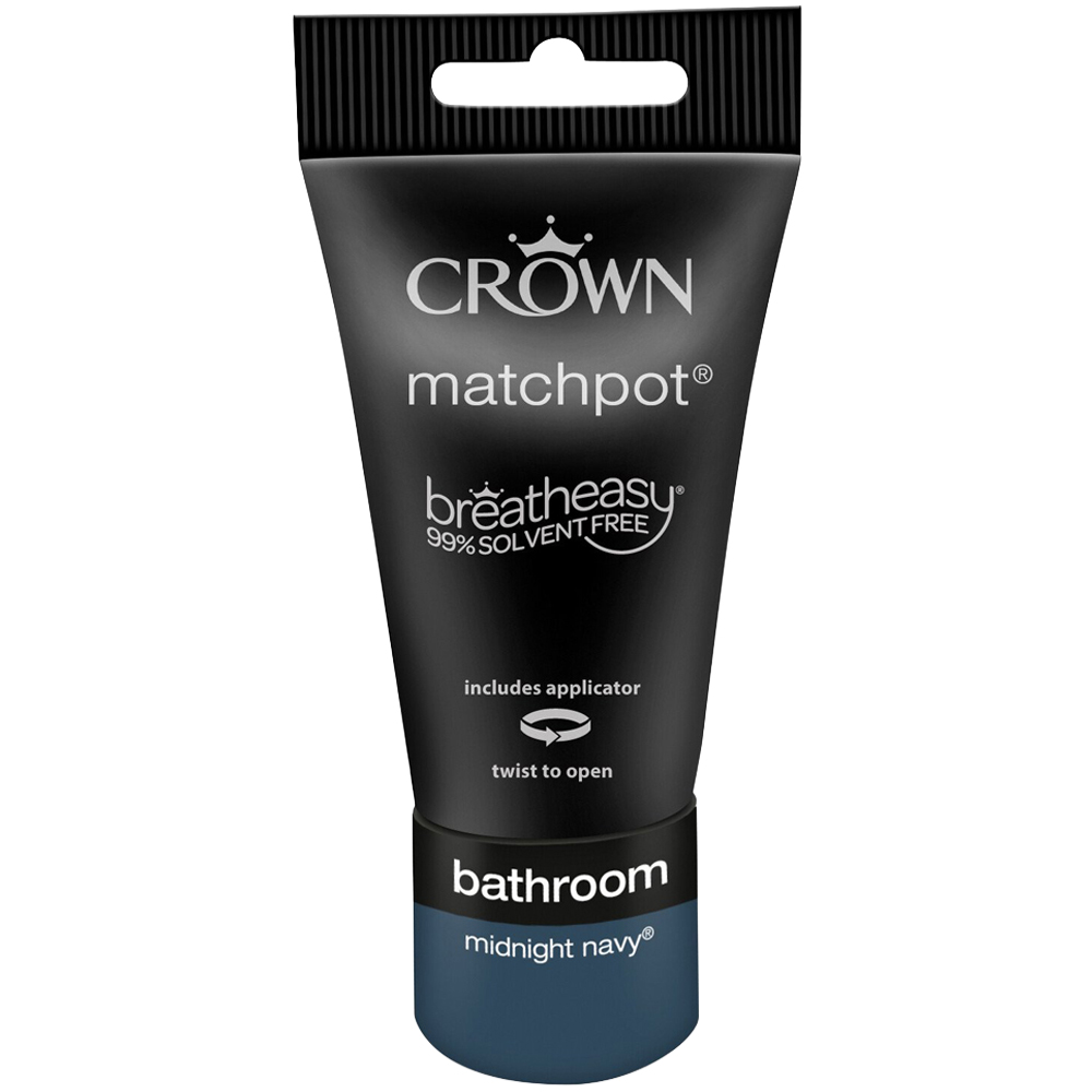 Crown Bathroom Tester 40ml - Midnight Navy Image 1