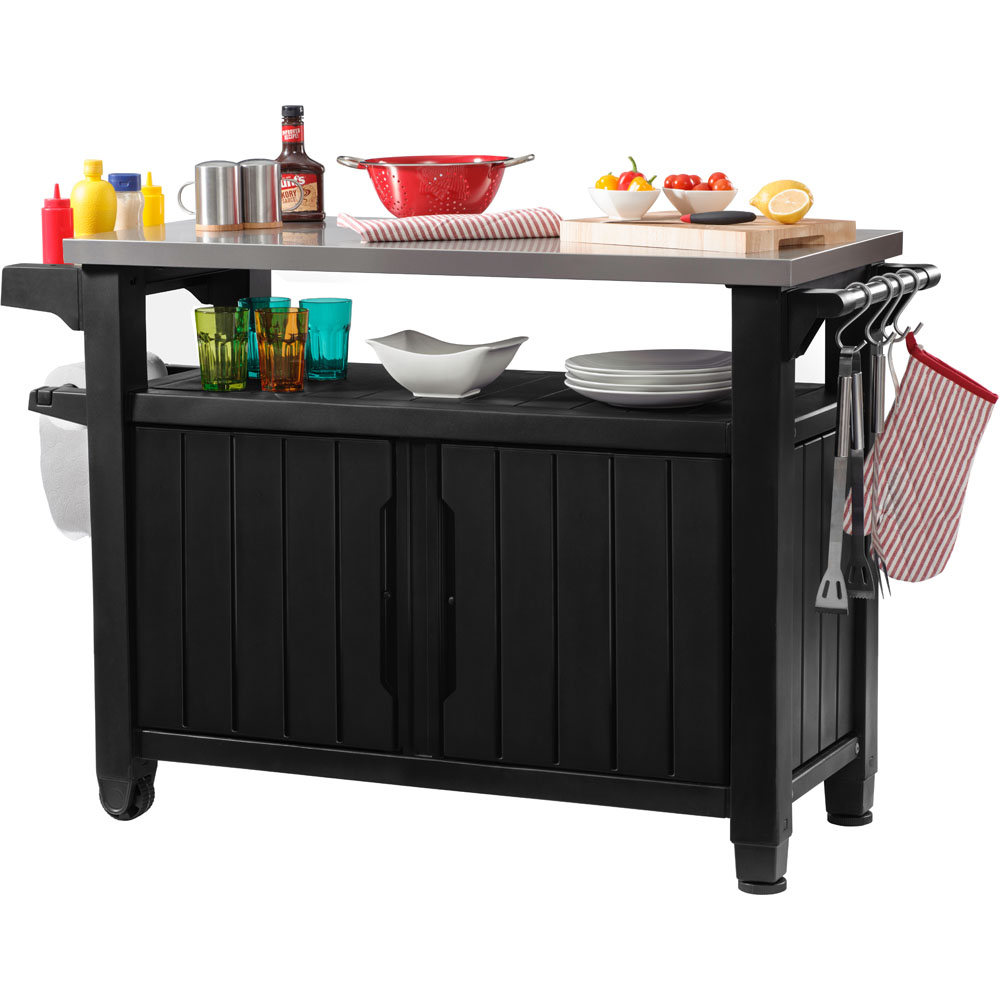 Keter Unity BBQ Double Table Grey 279L Image 1