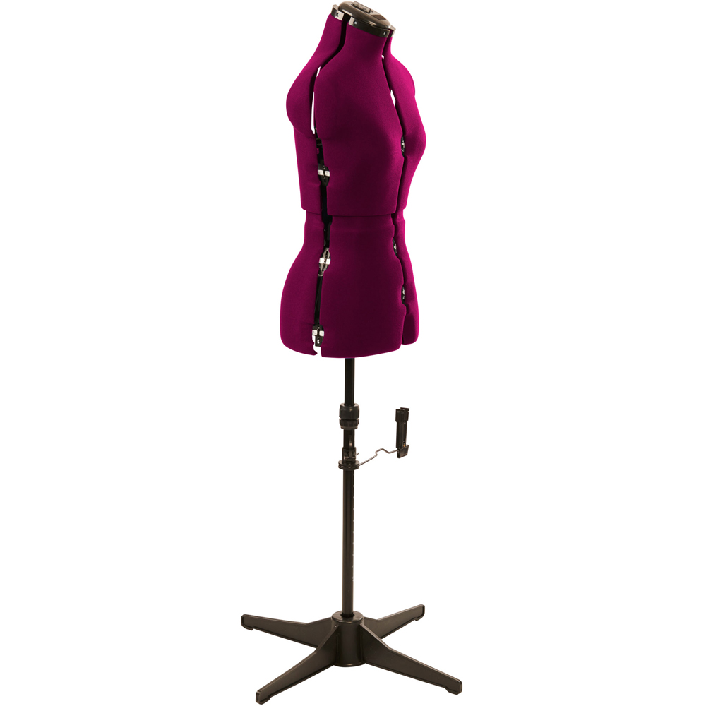 Sewing Online 023816-WINE Wine Adjustable 8-Part Dressmakers Dummy with Hem Marker Small Image 3