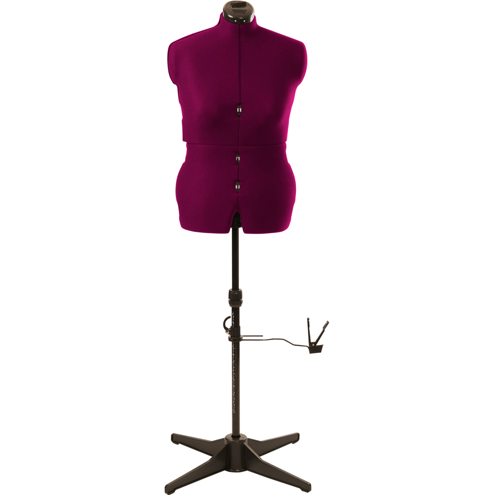 Sewing Online 023817-WINE Wine Adjustable 8-Part Dressmakers Dummy with Hem Marker Medium Image 2