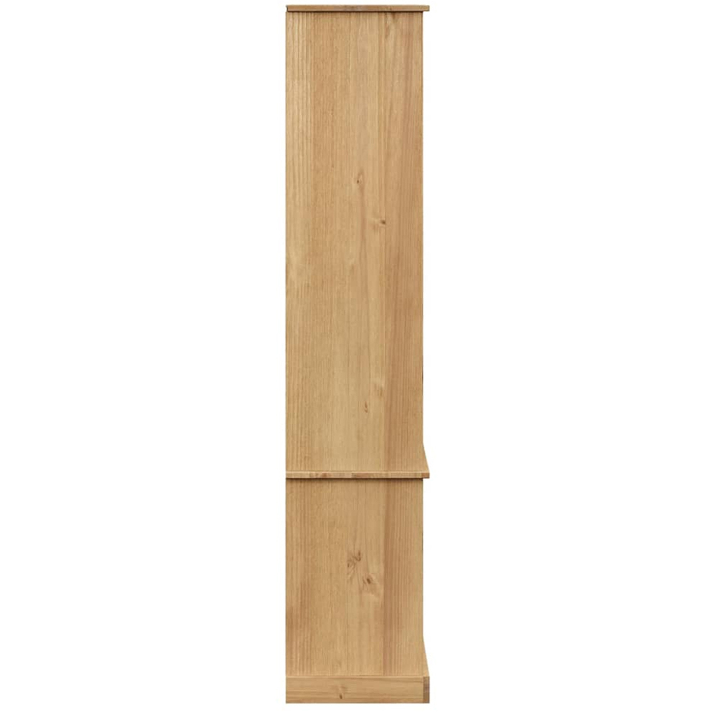 vidaXL 4 Door Brown Glass Display Cabinet Image 5