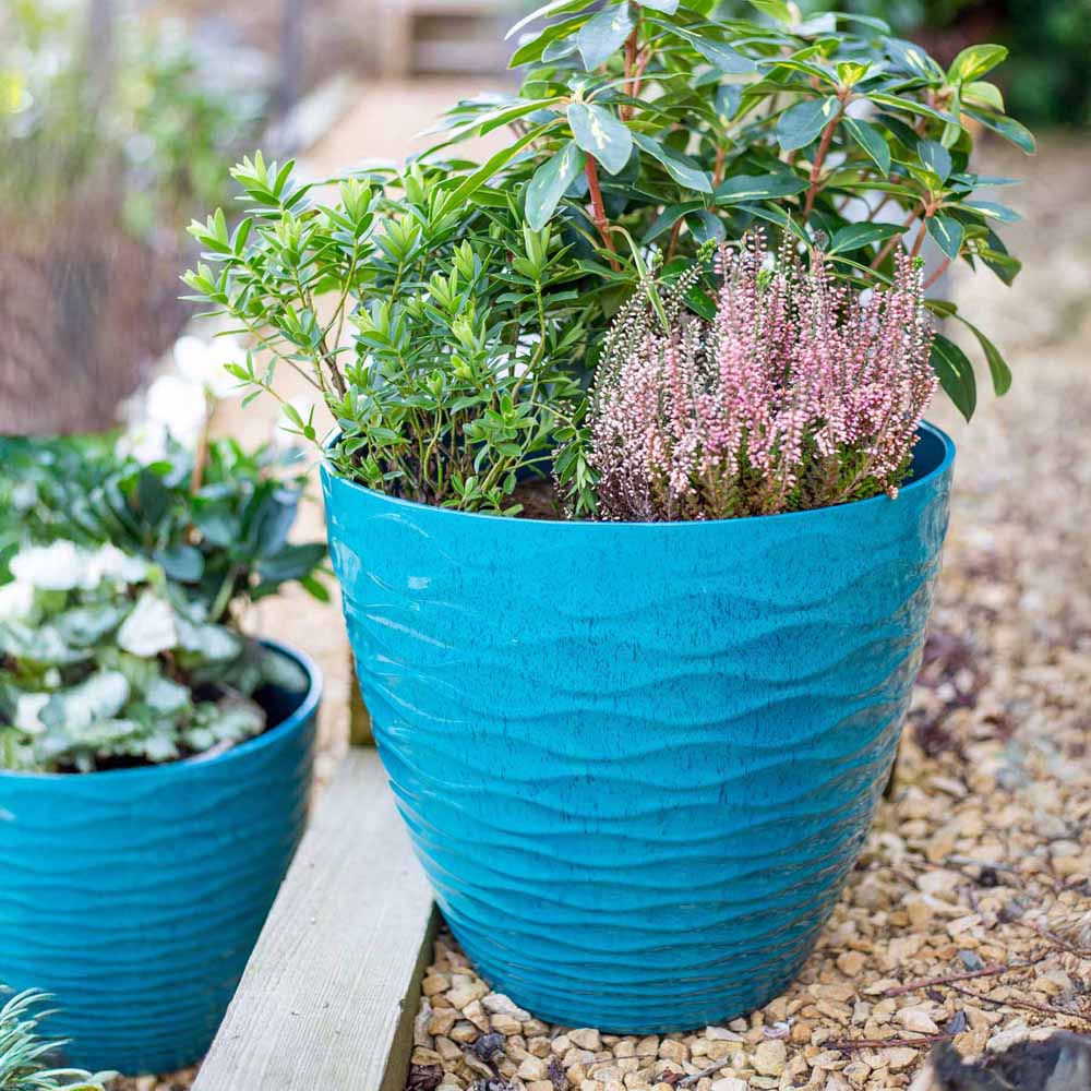 Plant Avenue Windermer Teal Plant Pot 38cm Image 8