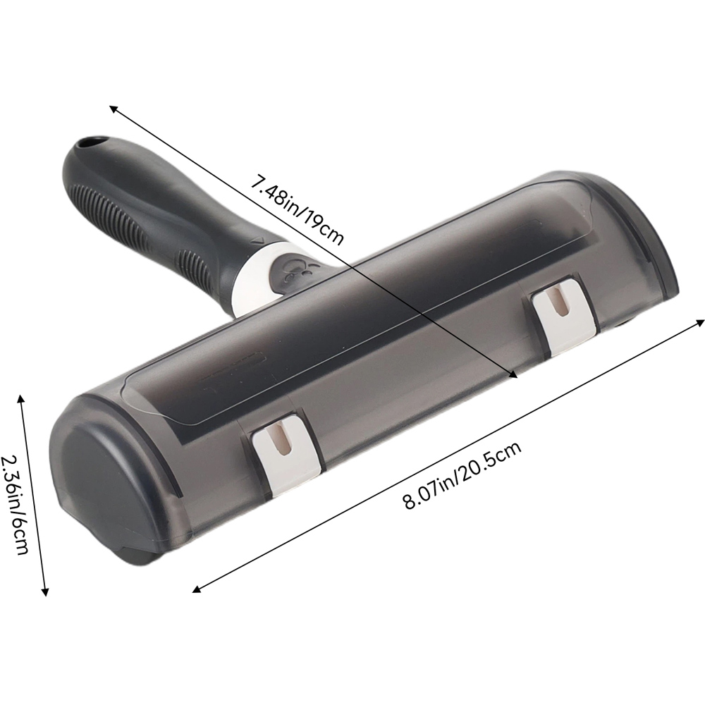 H&O Direct Black Reusable Pet Hair Remover Roller 20.5cm Image 6