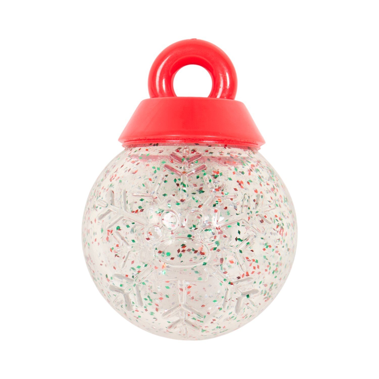 Flashing Christmas Bauble Dog Toy Clear Image 2