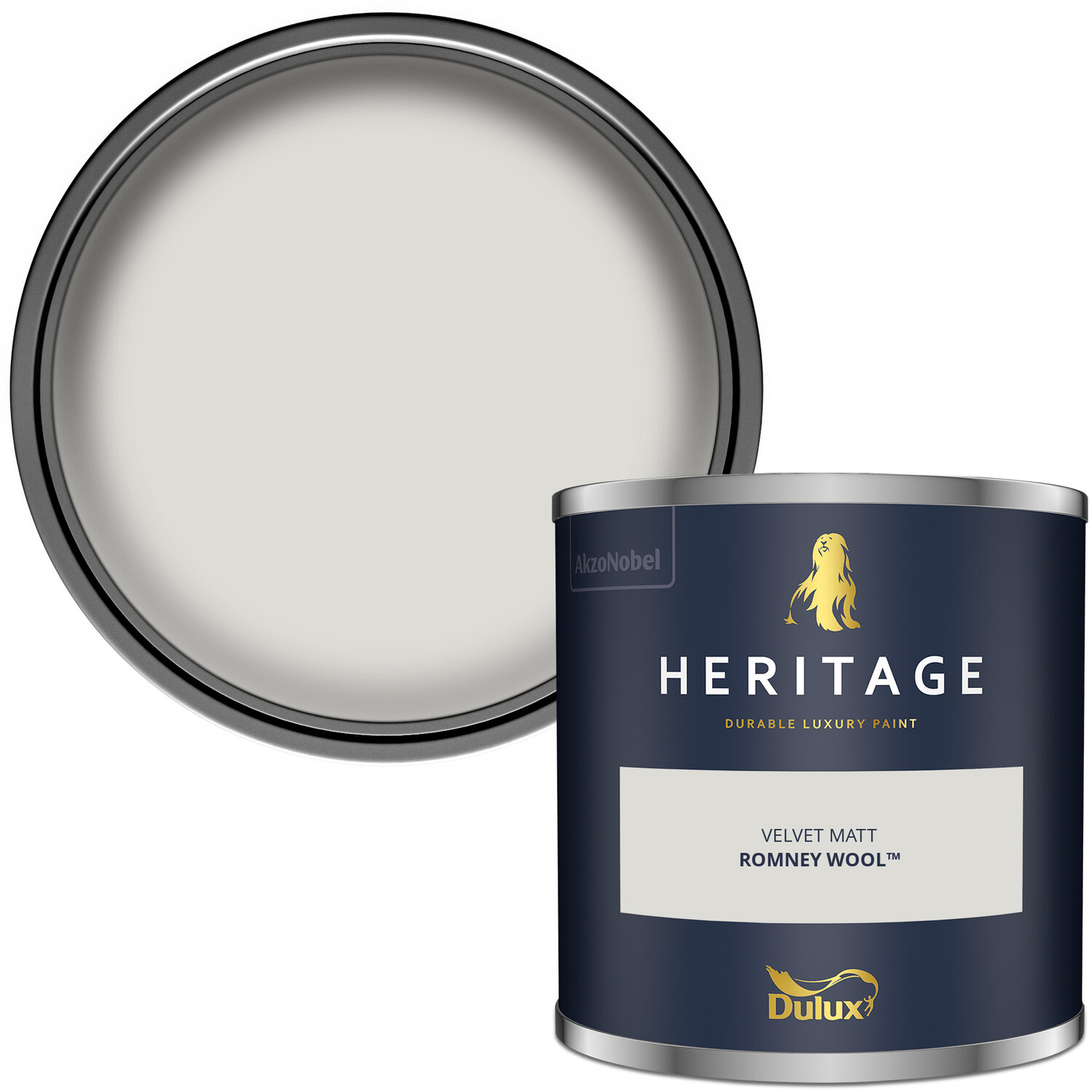Dulux Heritage Walls and Ceilings Romney Wool Velvet Matt Emulsion Paint Tester Image 1