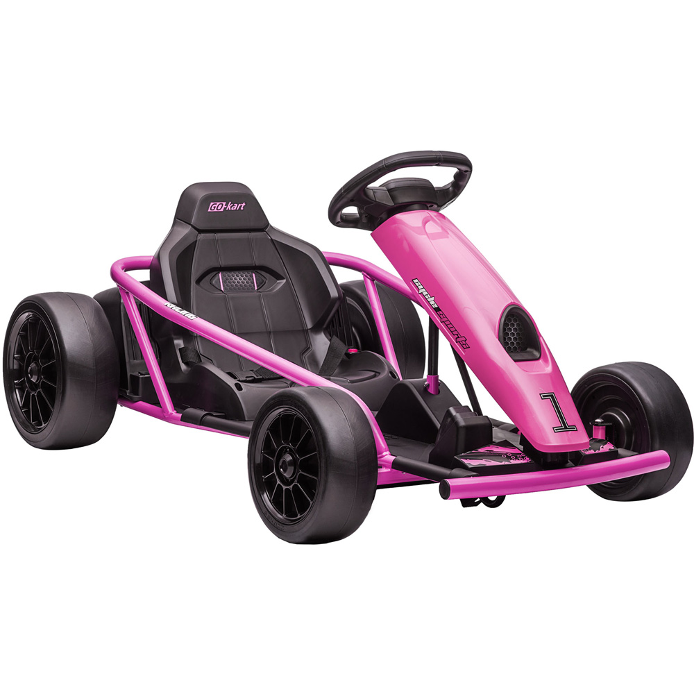 Tommy Toys Kids Electric Go Kart Pink Image 1