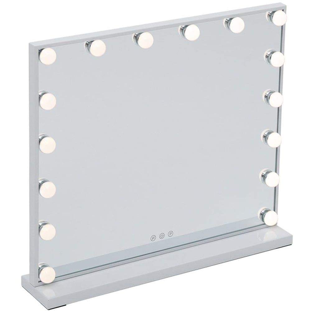 Living and Home LED White Makeup Vanity Mirror with Smart Sensor Screen Image 3
