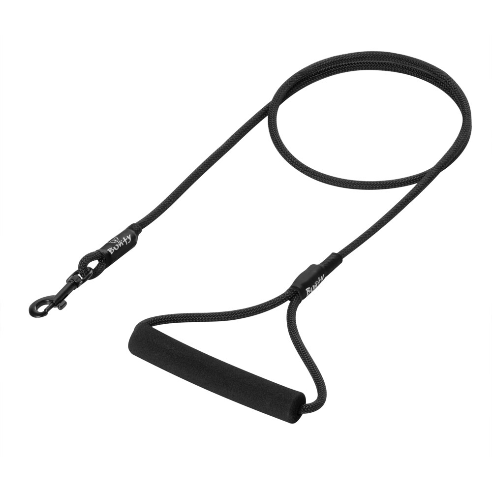Bunty Small Black Rope Lead Image 1