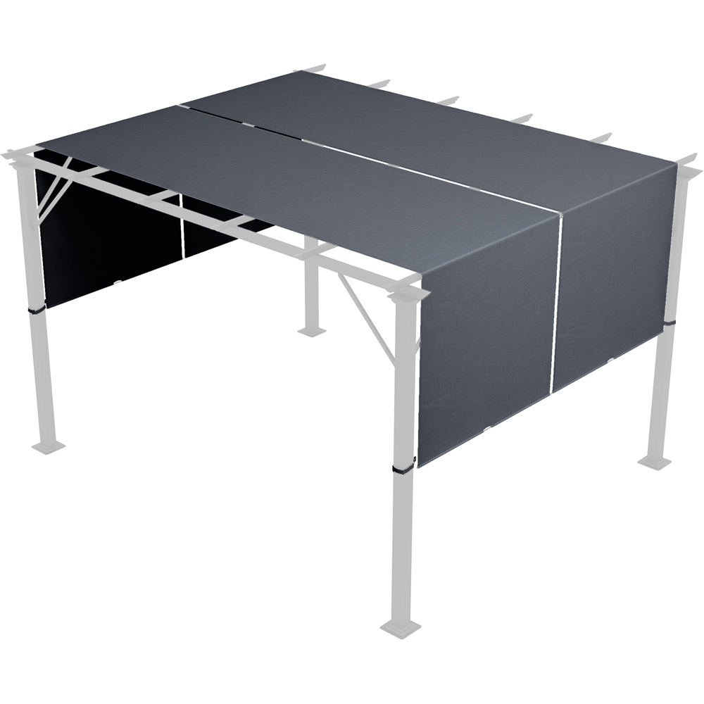 Outsunny Dark Grey Pergola Replacement Canopy 2 Pack Image 3