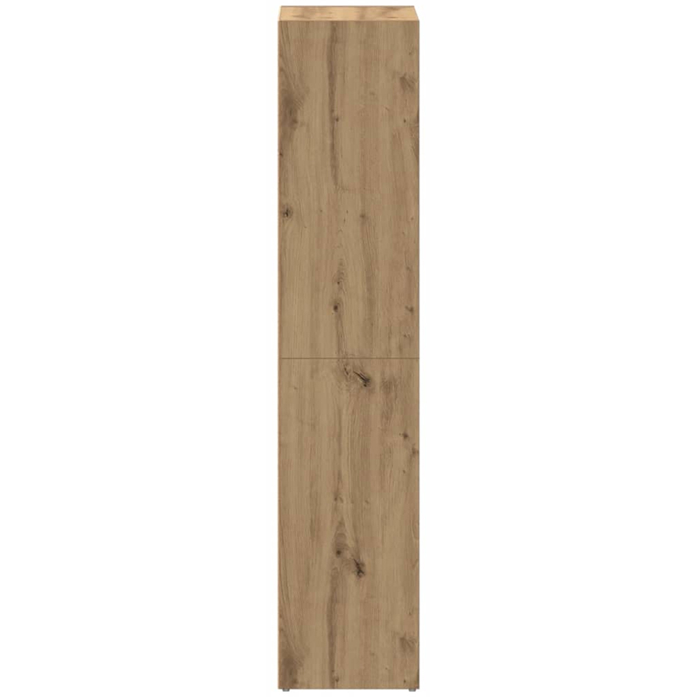 vidaXL 3 Shelf Artisanal Oak Bookcase Image 5