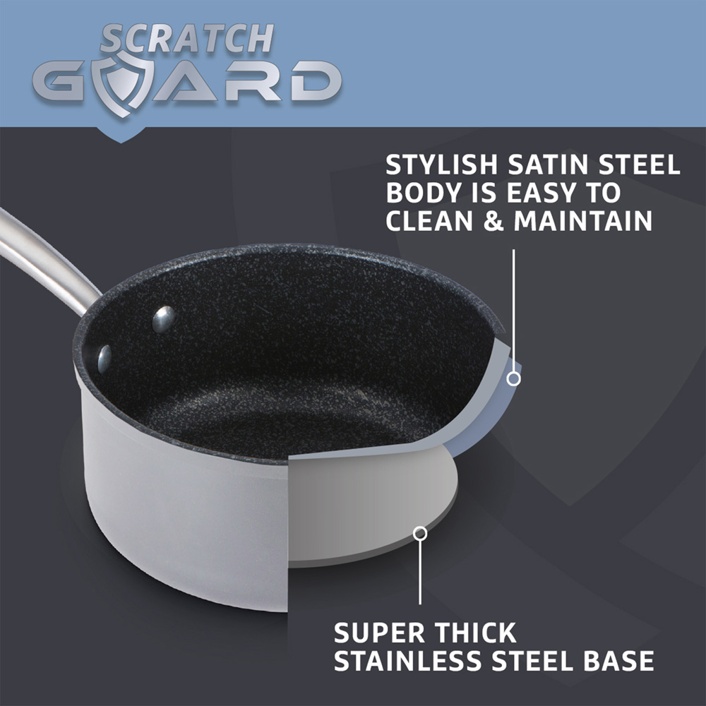 Prestige 3 Piece Scratch Guard Stainless Steel Saucepan Set Image 3