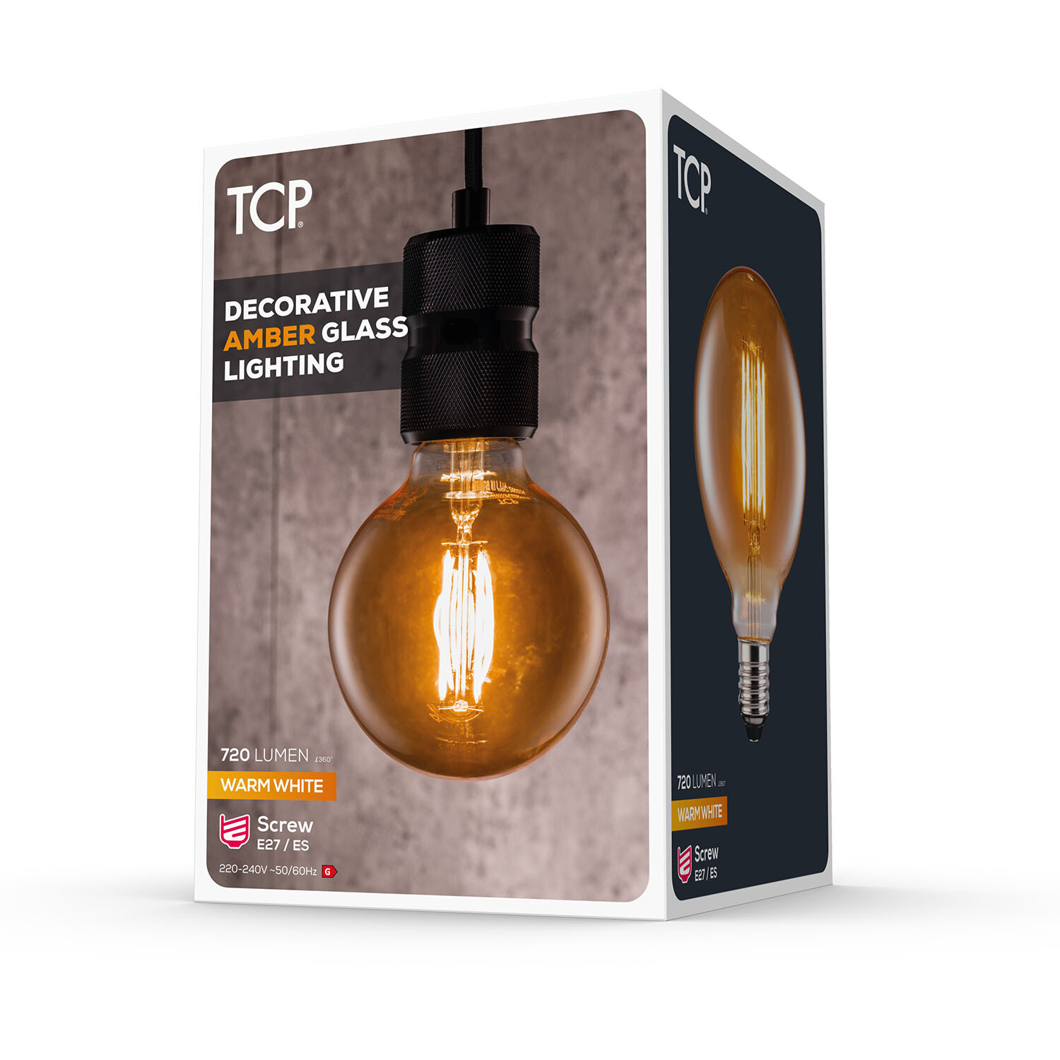 TCP Decorative Filament Traditional G95 720L E27 Warm White Bulb - Warm White Image 3