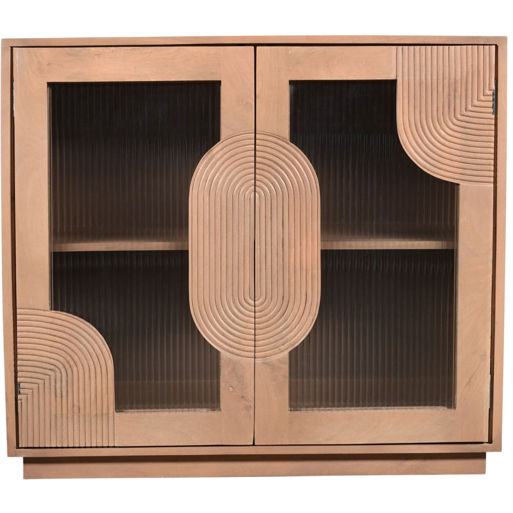IH Design Jodhpur 2 Door Solid Wooden Small Sideboard Image 2