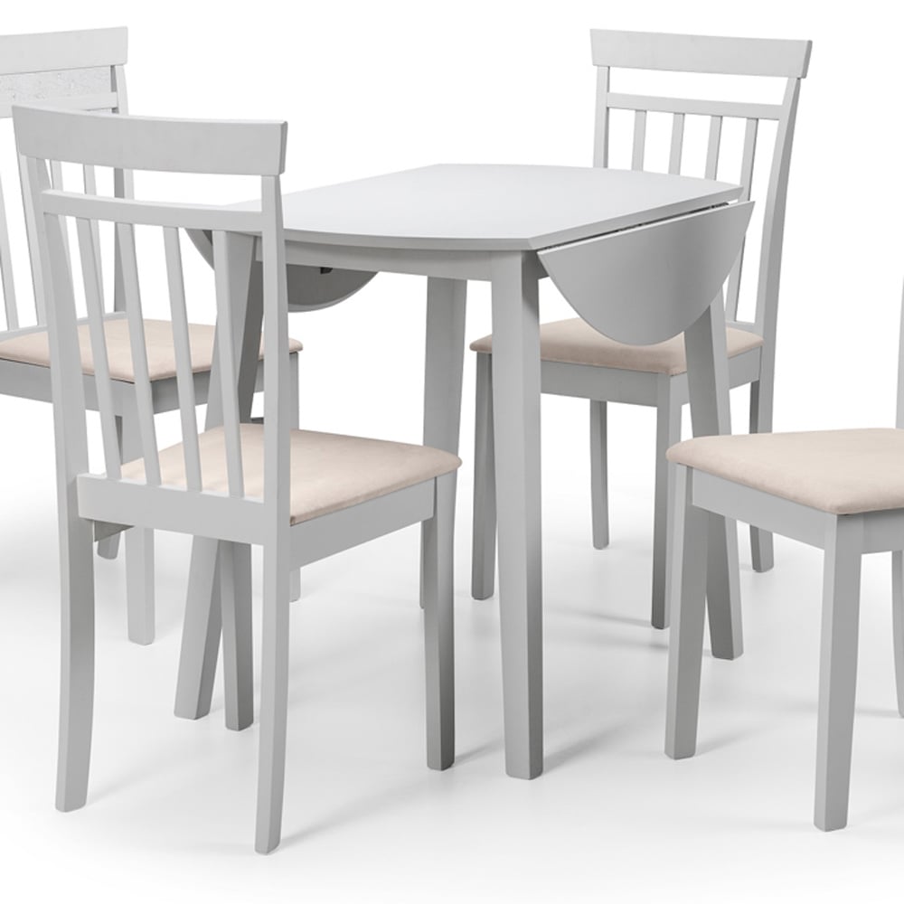 Julian Bowen Coast 4 Seater Dropleaf Dining Table Grey Image 5
