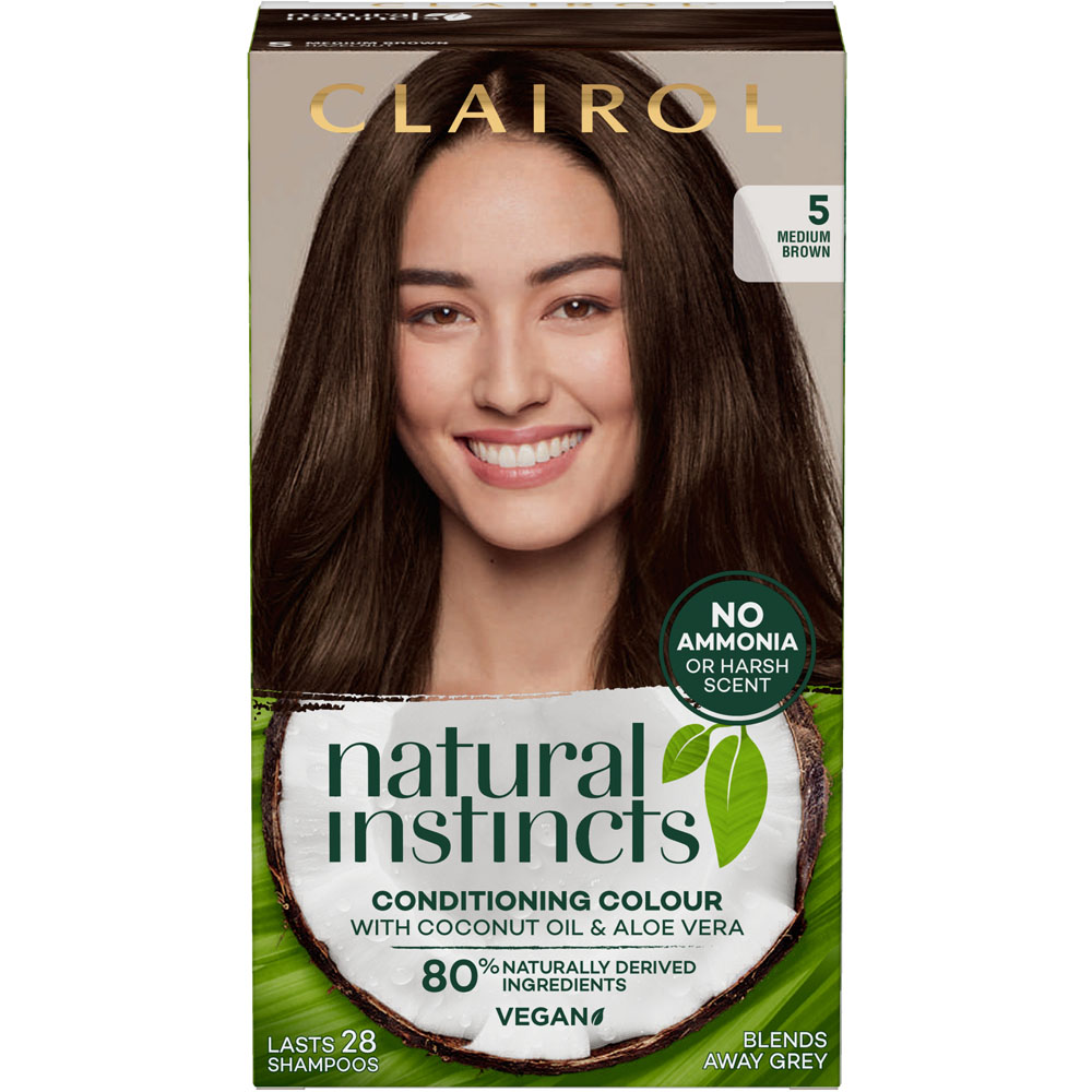 Natural Instincts Semi Permanent Hair Colour 5 Medium Brown Image 1
