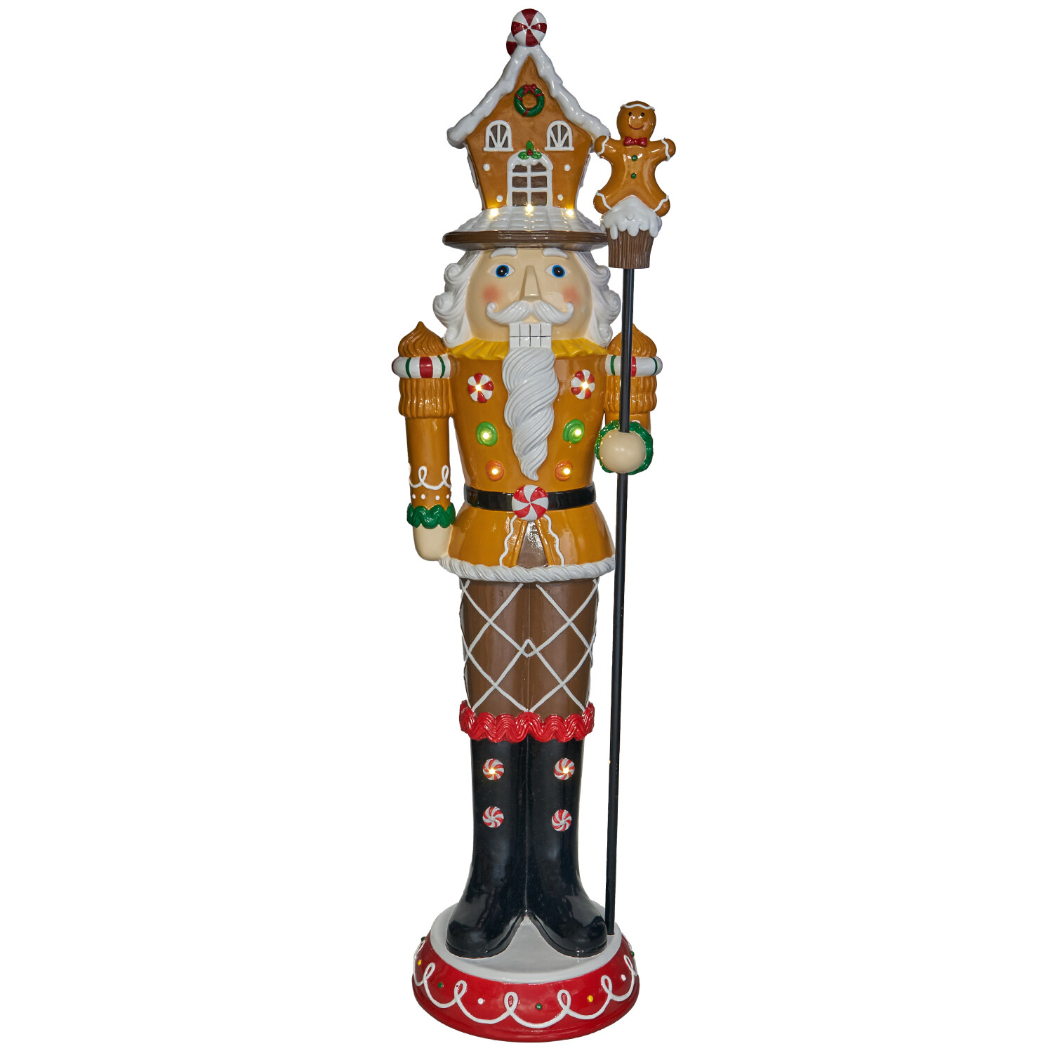 LED Gingerbread Nutcracker Multicolour Image 2