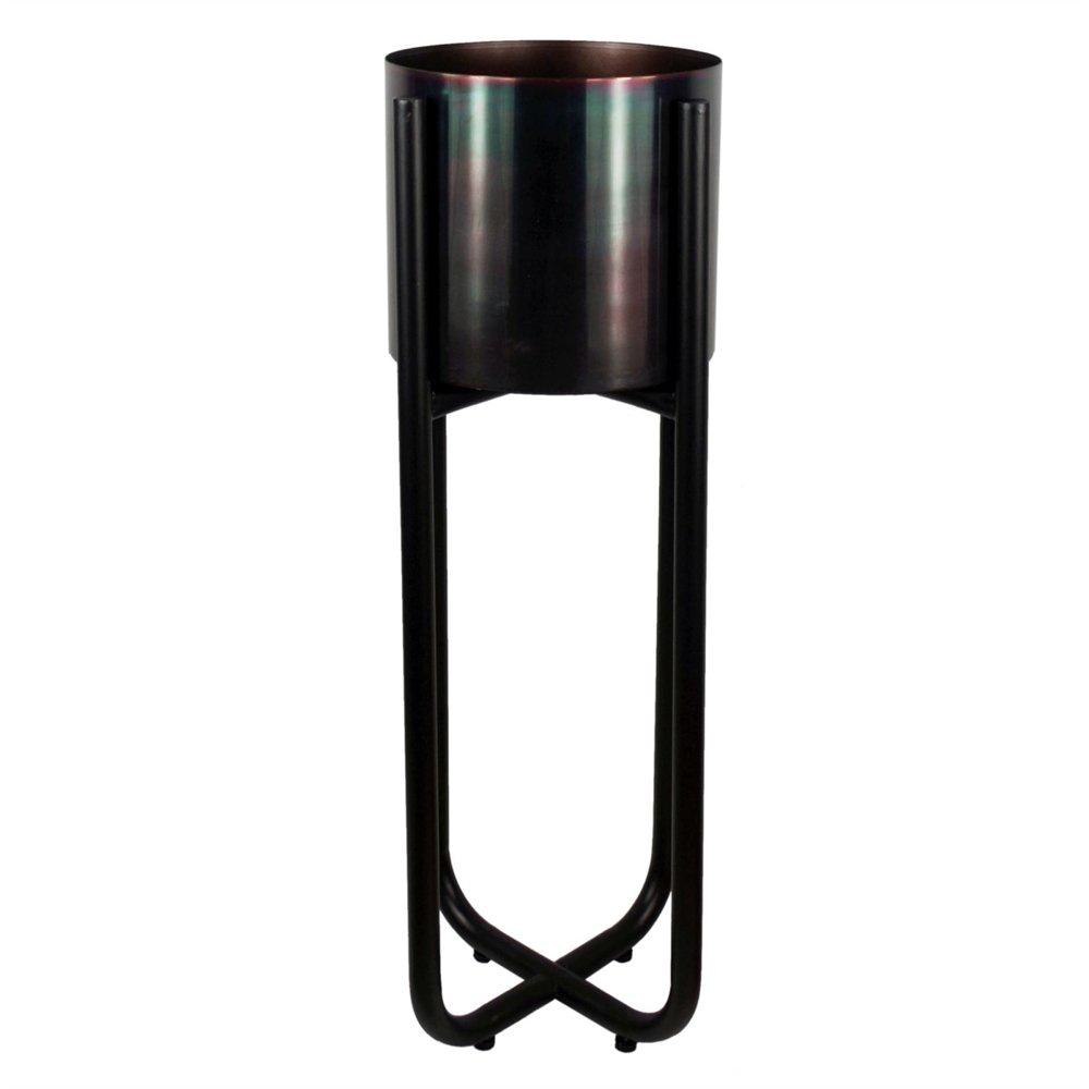 Leaf Large Black Planter Stand 62 x 18cm Image 4
