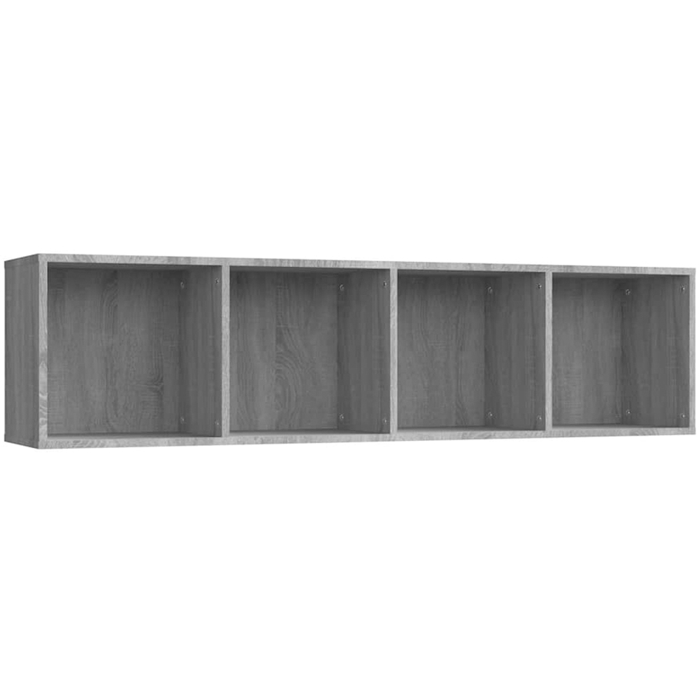 vidaXL 4 Shelf Grey Sonoma Book Cabinet Image 2