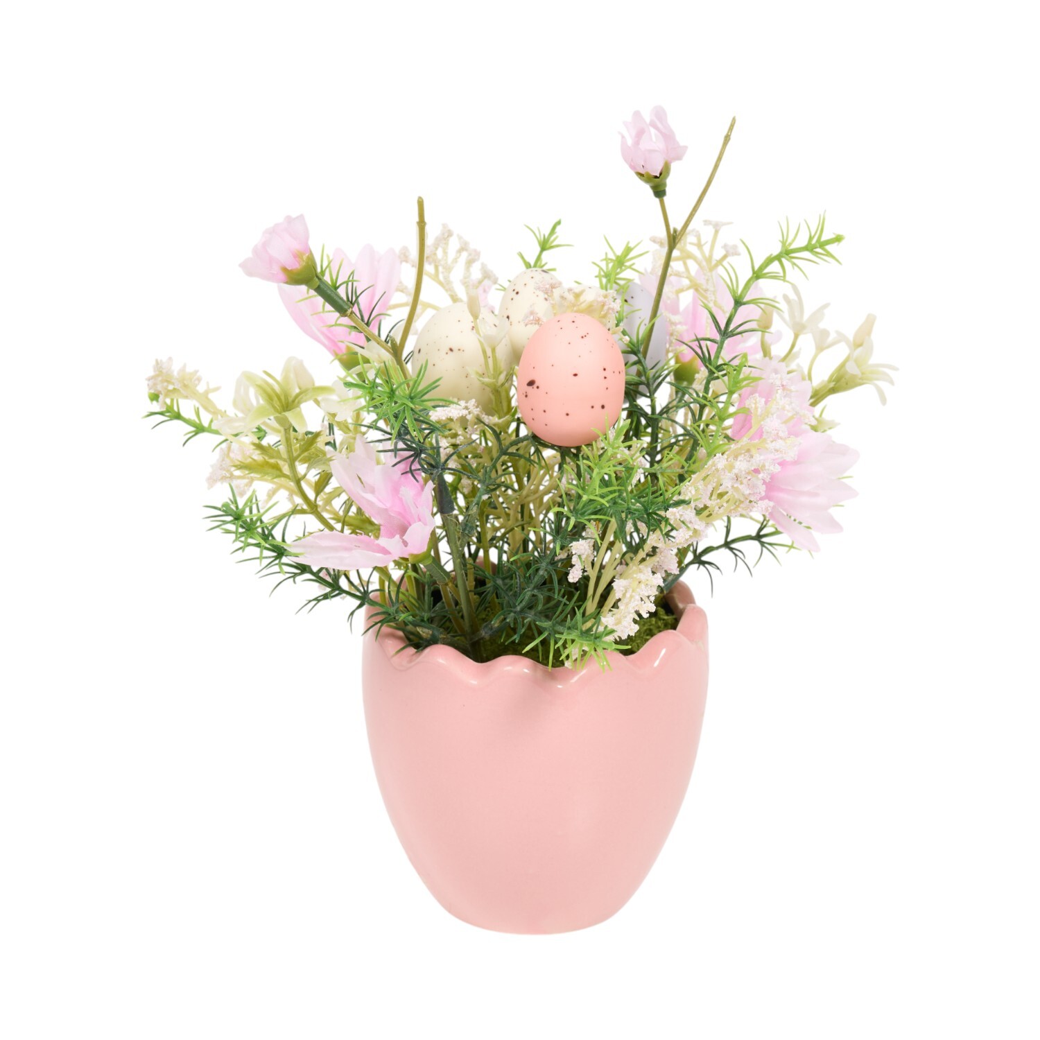Pastel Floral Potted Arrangement Pink Image 3