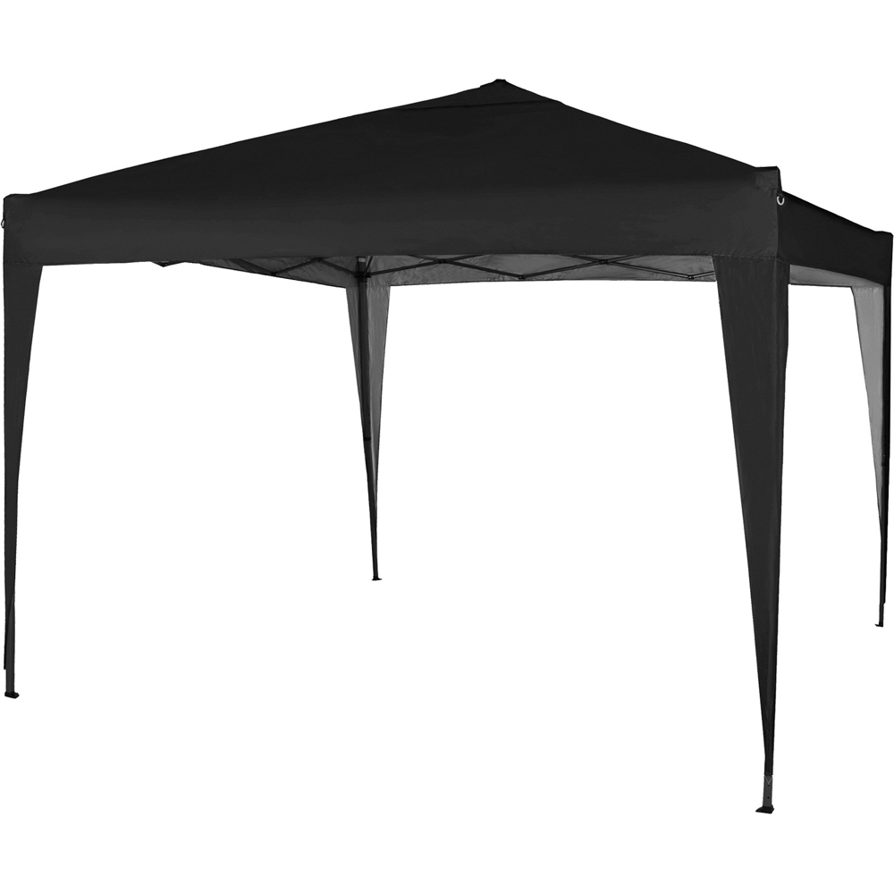 Black Pop Up Outdoor Gazebo 2 x 2m Image 2