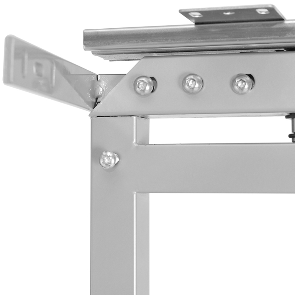 Living and Home Silver 6 Tier Metal Pull Out Kitchen Cabinet Basket Shelf Image 6