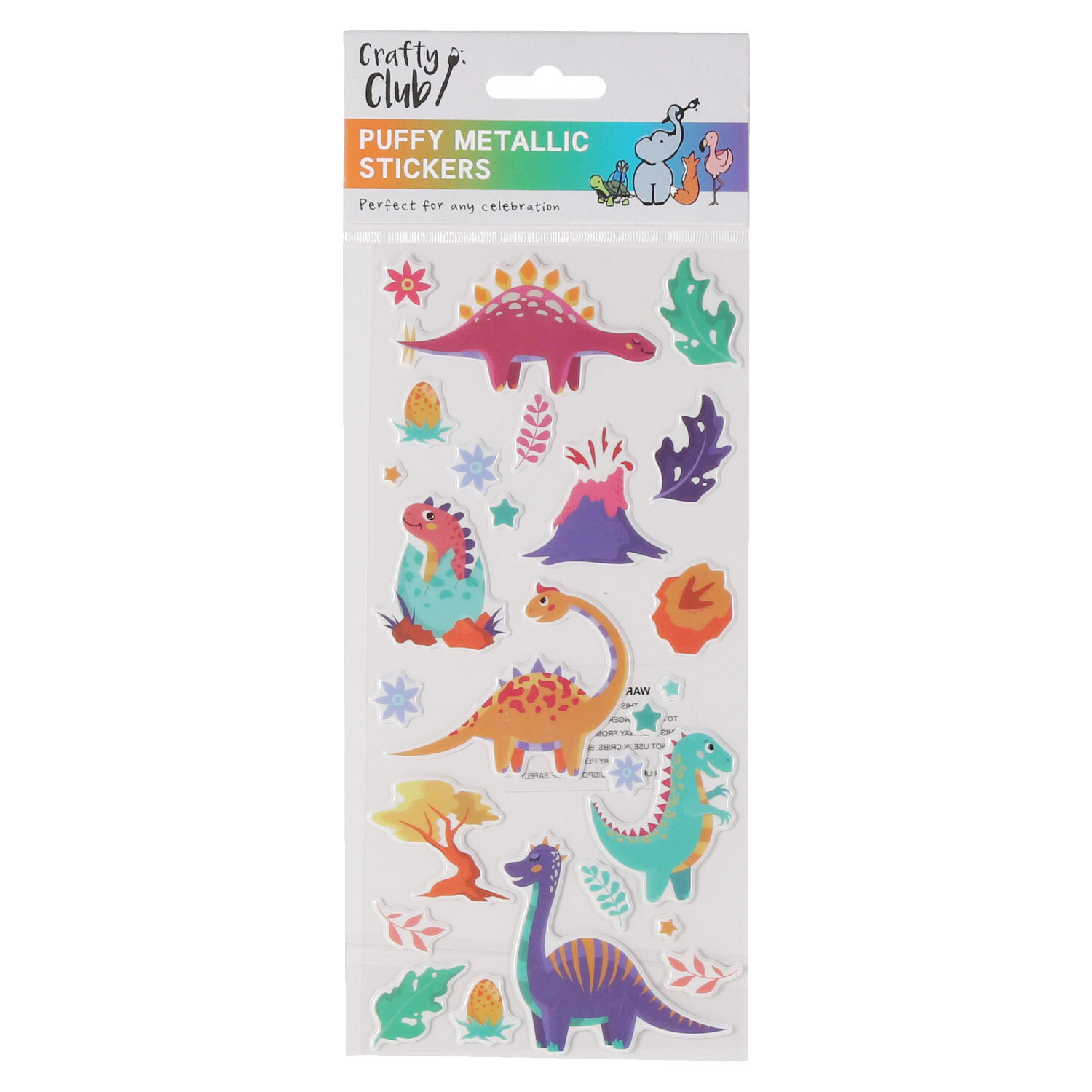 Crafty Club Puffy Metallic Stickers Image 1
