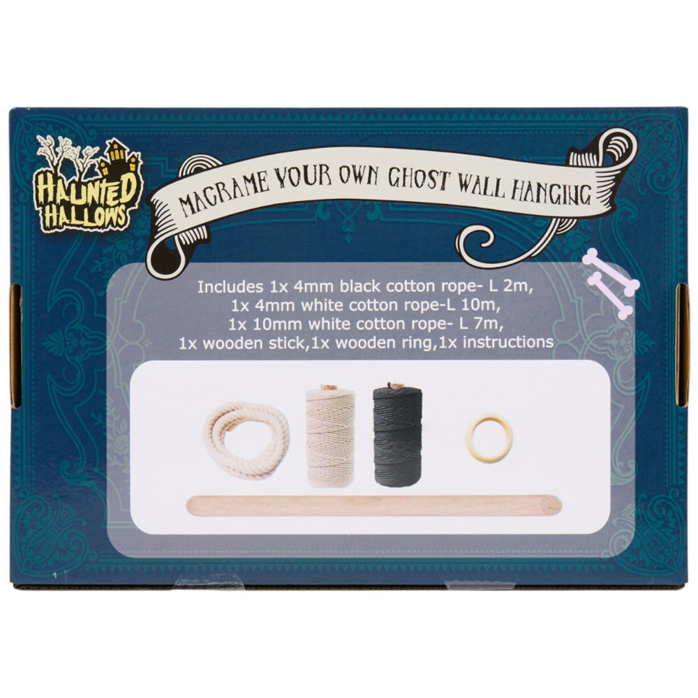 Macrame Your Own Ghost Wall Hanging Kit Image 3