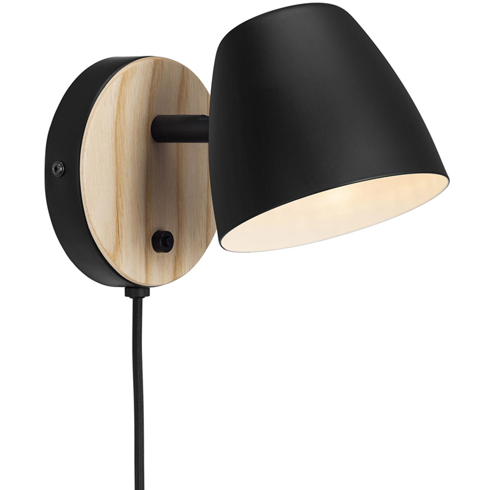Nordlux Theo Black Wall Light Image 1