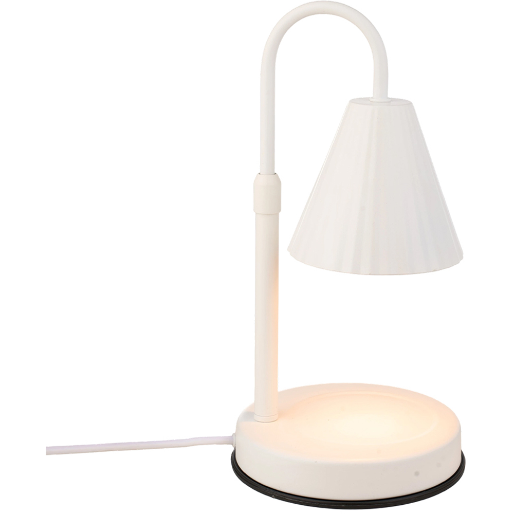 Living and Home White Height Adjustable Tabletop Candle Warmer Lamp Image 2