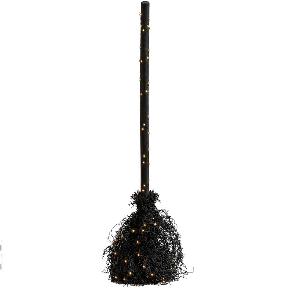 Samuel Alexander LED Halloween Witch's Broomstick 1.1m Image 1