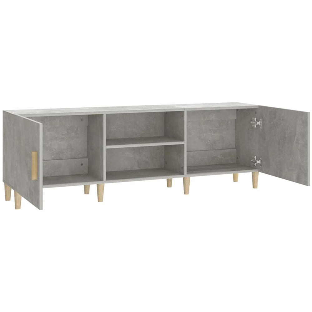 vidaXL 2 Door 2 Shelf Concrete Grey TV Cabinet Image 5