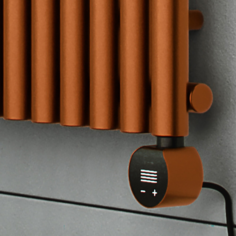 Terma Rolo-Room E Wi-Fi True Copper Electric Radiator 800W 1800 x 370mm Image 6