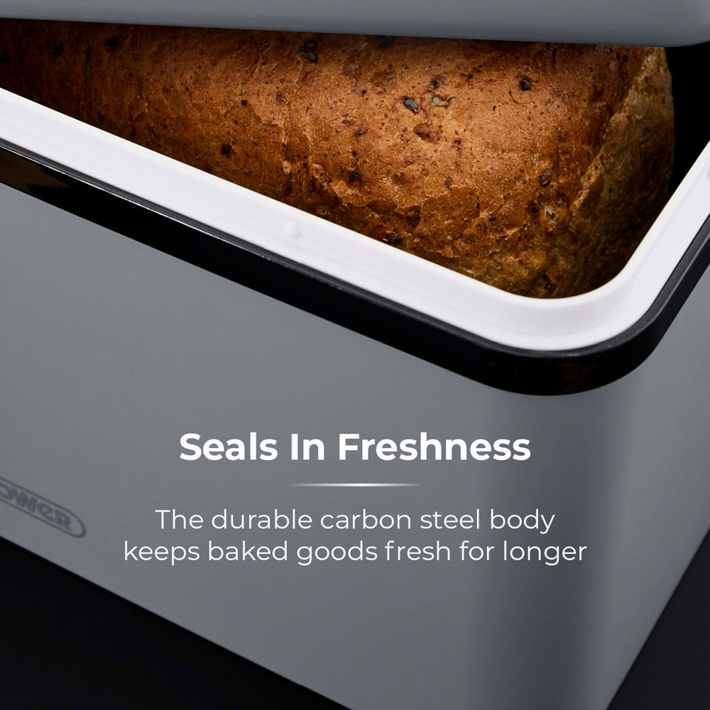 Tower Sera Grey Bread Bin Image 4