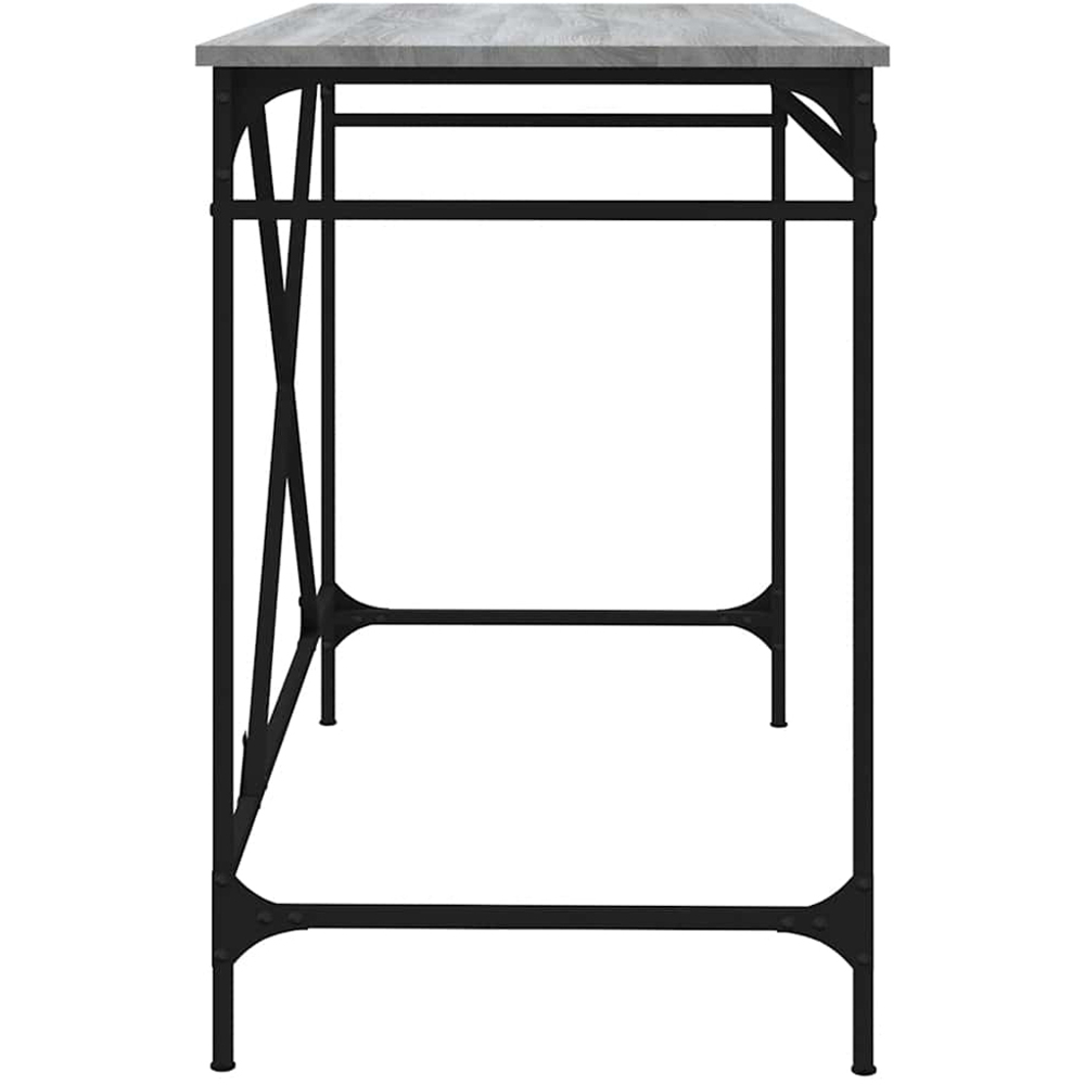 vidaXL Industrial Style Computer Desk Grey Sonoma Image 5