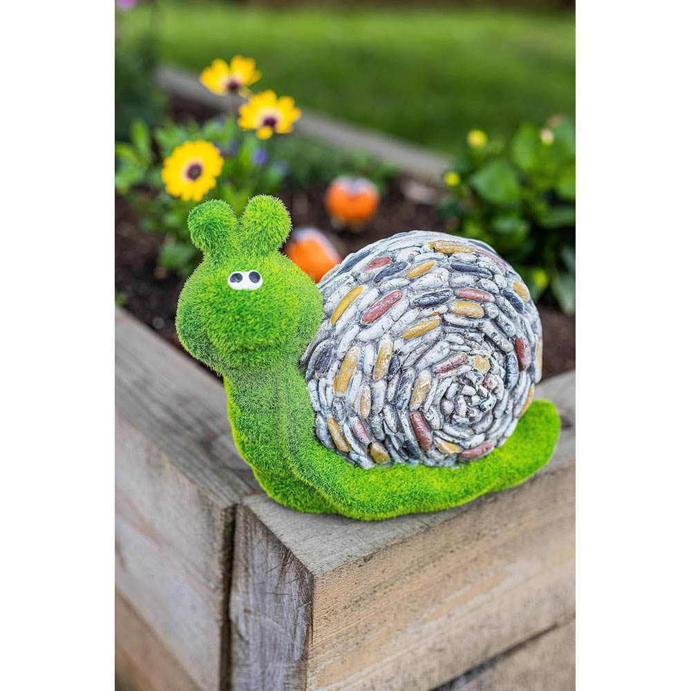 Marco Paul Stone Effect Resin Snail Garden Ornament Image 2