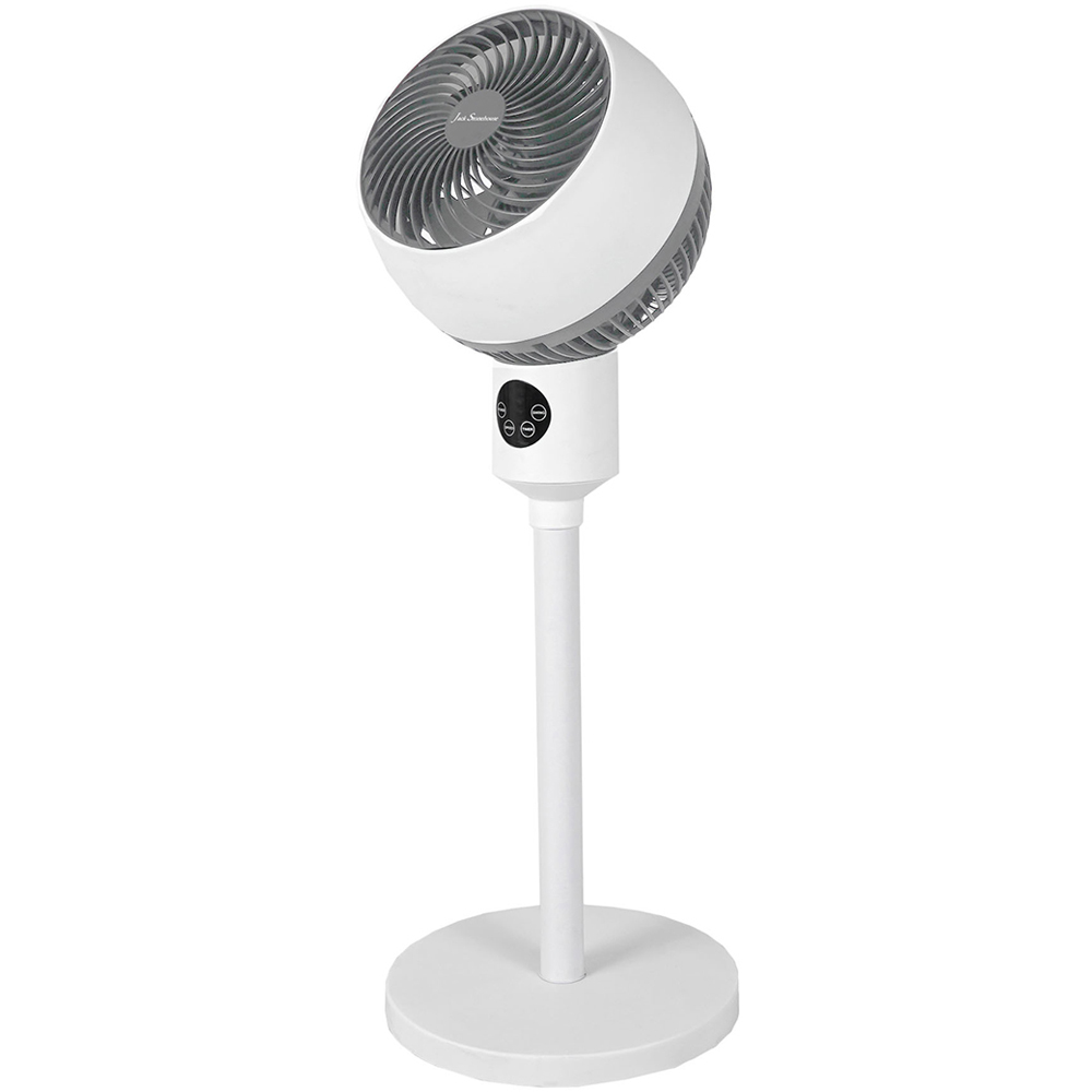 Jack Stonehouse Grey and White Pedestal Fan 33 inch Image 3