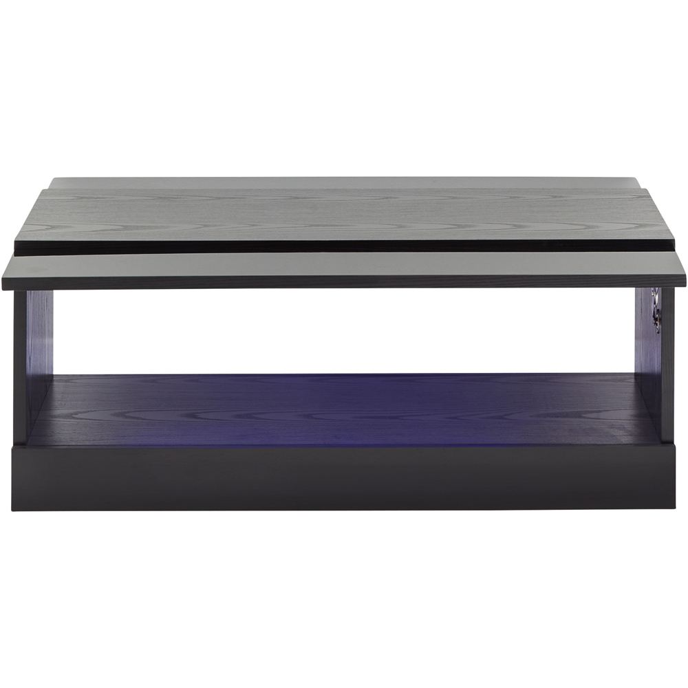 GFW Galicia Black LED Lift Up Coffee Table Image 3