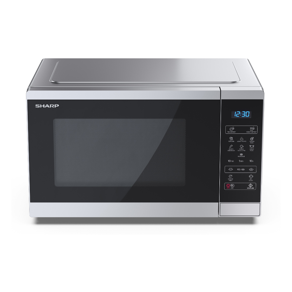 Sharp Silver 25L Solo Electronic Control Microwave 900W Image 2