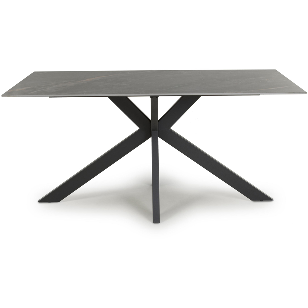 Shankar Verona 6 Seater Grey Marble Ceramic Dining Table Image 3