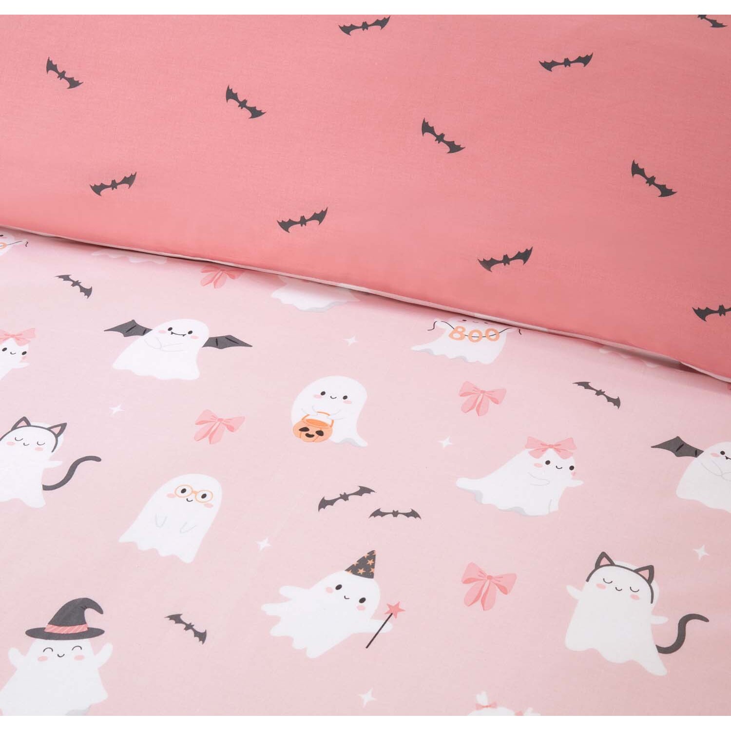 Trick or Treat Blush Duvet Set Blush Double Image 4