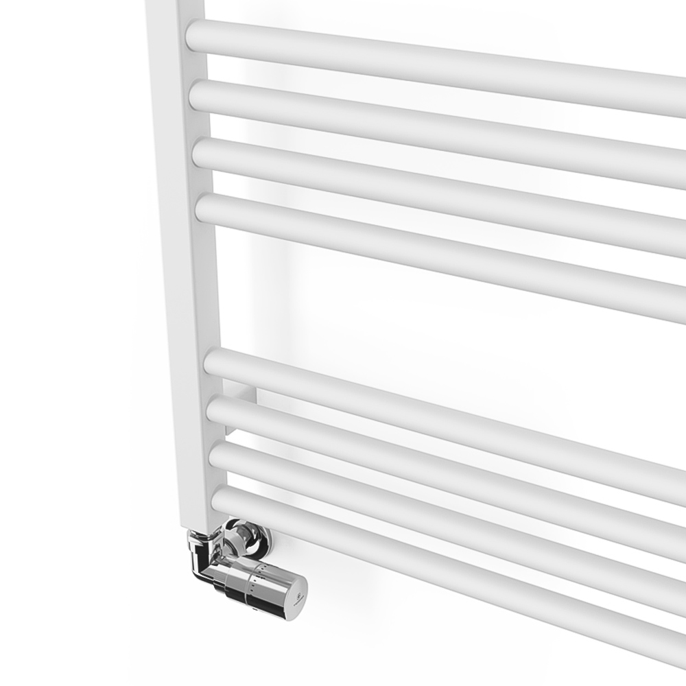 Terma Fiona 2349BTU Soft Matt White Heated Towel Rail 1620 x 500mm Image 3