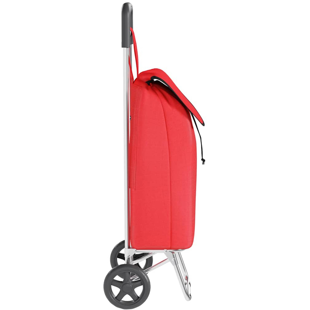 vidaXL 35 x 28 x 92cm Red Foldable Shopping Trolley Image 6