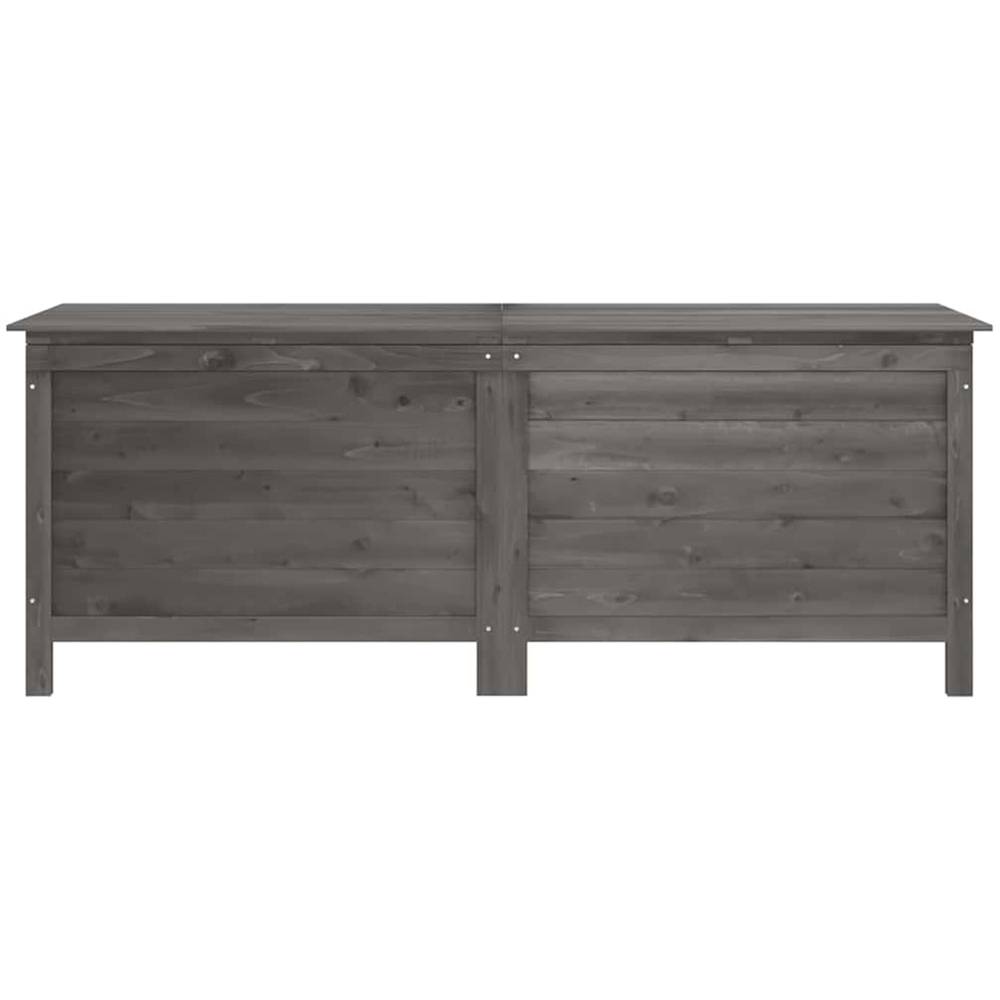 vidaXL 56.5 x 150 x 50cm Anthracite Fir Wood Garden Storage Box Image 3