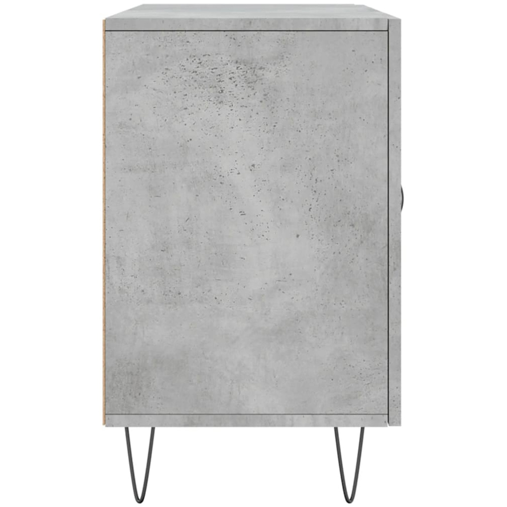 vidaXL 2 Door 2 Drawer Concrete Grey Wooden Sideboard Image 7