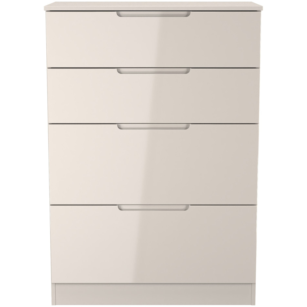 Crowndale Milan 4 Drawer Kashmir Gloss and Kashmir Deep Chest of Drawers Ready Assembled Image 3